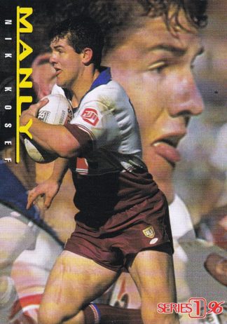 1996 Dynamic Series 1 Common Card - Base 023 Nik Kosef Manly Sea Eagles