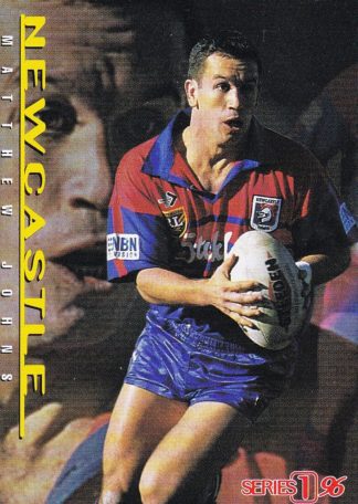 1996 Dynamic Series 1 Common Card - Base 033 Matthew Johns Newcastle Knights