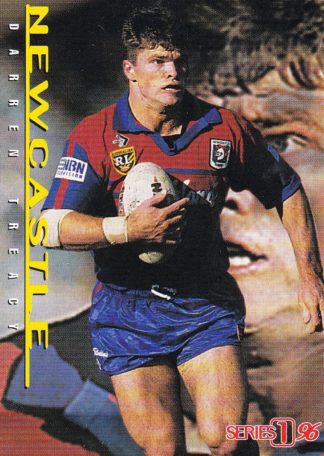 1996 Dynamic Series 1 Common Card - Base 036 Darren Treacy Newcastle Knights