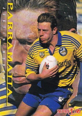 1996 Dynamic Series 1 Common Card - Base 051 Justin Morgan Parramatta Eels