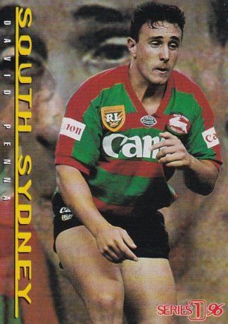 1996 Dynamic Series 1 Common Card - Base 078 David Penna South Sydney Rabbitohs