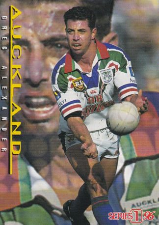1996 Dynamic Series 1 Common Card - Base 108 Greg Alexander Auckland Warriors