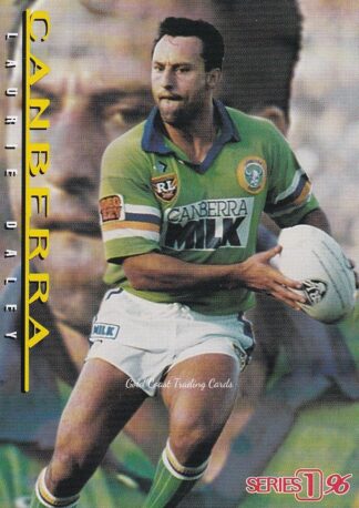 1996 Dynamic Series 1 Common Card - Base 119 Laurie Daley Canberra Raiders