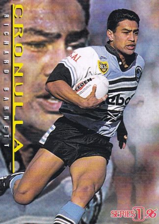 1996 Dynamic Series 1 Common Card - Base 127 Richard Barnett Cronulla Sharks