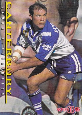 1996 Dynamic Series 1 Common Card - Base 139 Jason Hetherington Canterbury Bulldogs
