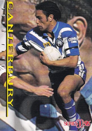 1996 Dynamic Series 1 Common Card - Base 140 John Timu Canterbury Bulldogs