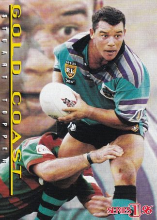 1996 Dynamic Series 1 Common Card - Base 148 Stuart Topper Gold Coast Chargers