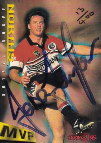 1996 Dynamic Series 2 MVP Signature Card - 11 Jason Taylor North Sydney Bears