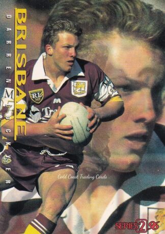 1996 Dynamic Series 2 Common Card - Base 014 Darren Lockyer Brisbane Broncos