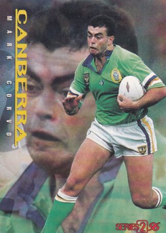 1996 Dynamic Series 2 Common Card - Base 020 Mark Corvo Canberra Raiders