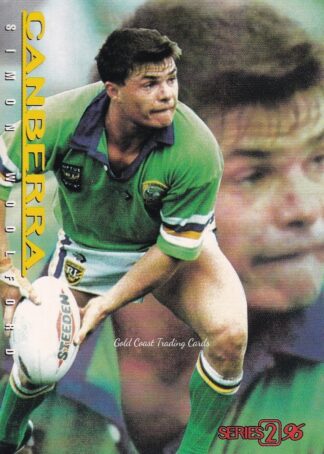 1996 Dynamic Series 2 Common Card - Base 026 Simon Woolford Canberra Raiders