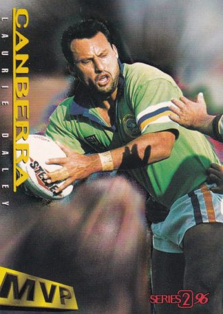 1996 Dynamic Series 2 Common Card - Base 027 Laurie Daley Canberra Raiders