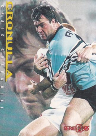1996 Dynamic Series 2 Common Card - Base 039 Craig Greenhill Cronulla Sharks