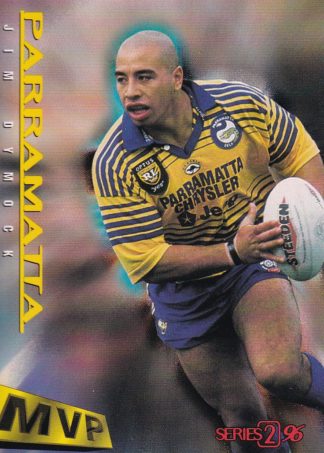 1996 Dynamic Series 2 Common Card - Base 108 Jim Dymock Parramatta Eels