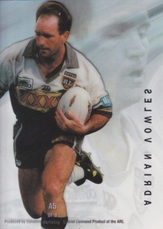 1996 Dynamic Series 3 Acetate Cel Card - A5 Adrian Vowels North Qld Cowboys