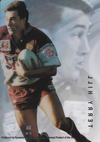 1996 Dynamic Series 3 Acetate Cel Card - A6 Terry Hill Manly Sea Eagles