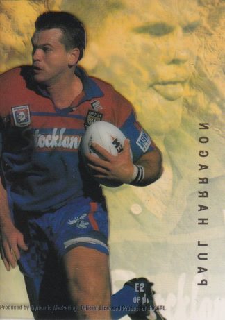 1996 Dynamic Series 3 Acetate Cel Card - E2 Paul Harragon Newcastle Knights