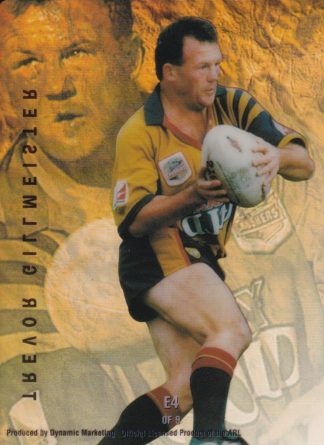 1996 Dynamic Series 3 Acetate Cel Card - E4 Trevor Gillmeister South Qld Crushers