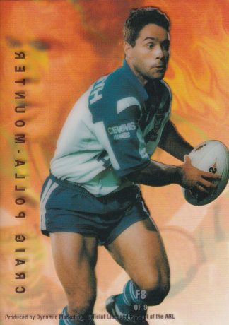 1996 Dynamic Series 3 Acetate Cel Card - F8 Craig Polla-Mounter Canterbury Bulldogs