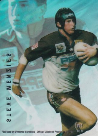 1996 Dynamic Series 3 Acetate Cel Card - W1 Steve Menzies Manly Sea Eagles