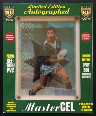 1996 Dynamic Series 3 Master Cel Signature - W8 Greg Alexander Auckland Warriors - #180 / 200