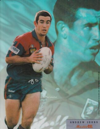 1996 Dynamic Series 3 Master Cel Unsigned Card - W4 Andrew Johns Newcastle Knights