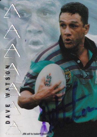 1996 Dynamic Series 3 Acetate Cel Signature - A3 Dave Watson Gold Coast Chargers