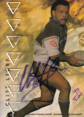 1996 Dynamic Series 3 Acetate Cel Signature - E8 Cliff Lyons Manly Sea Eagles - #090 / 200