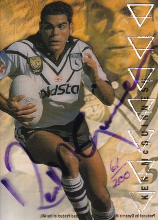 1996 Dynamic Series 3 Acetate Cel Signature - E9 Ken McGuinness Western Suburbs Magpies - #061 / 200