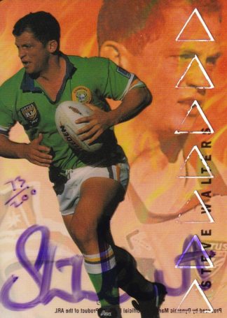 1996 Dynamic Series 3 Acetate Cel Signature - F6 Steve Walters Canberra Raiders - #073 / 200