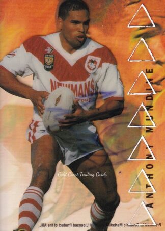 1996 Dynamic Series 3 Acetate Cel Signature - F7 Anthony Mundine St George Dragons