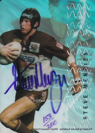 1996 Dynamic Series 3 Acetate Cel Signature - W1 Steve Menzies Manly Sea Eagles - #153 / 200