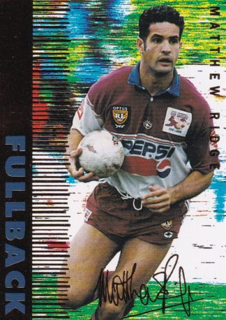 1996 Dynamic Series 3 Common Card - Base 03 Matthew Ridge Manly Sea Eagles