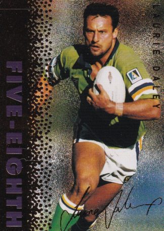 1996 Dynamic Series 3 Common Card - Base 28 Laurie Daley Canberra Raiders