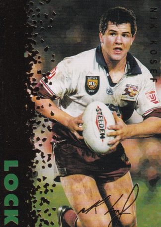 1996 Dynamic Series 3 Common Card - Base 50 Nik Kosef Manly Sea Eagles