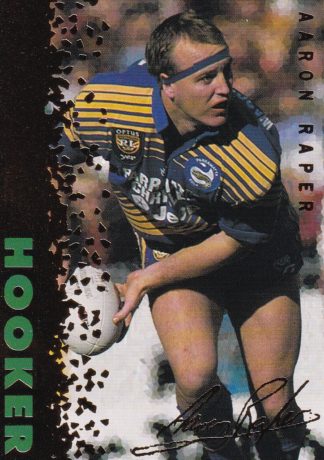 1996 Dynamic Series 3 Common Card - Base 61 Aaron Raper Parramatta Eels