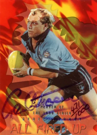 1996 Dynamic Series 2 All Fired Up Signature - A3 Geoff Toovey NSW Origin
