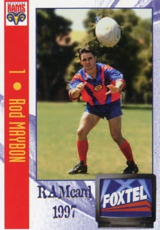 1997 Adelaide Rams Foxtel Set - Base 01 Rod Maybon
