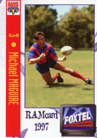 1997 Adelaide Rams Foxtel Set - Base 03 Michael Maguire