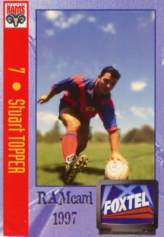 1997 Adelaide Rams Foxtel Set - Base 07 Stuart Topper