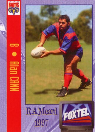 1997 Adelaide Rams Foxtel Set - Base 08 Alan Cann