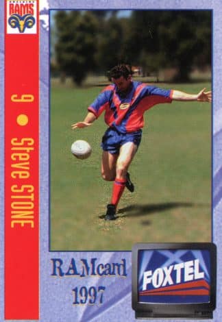 1997 Adelaide Rams Foxtel Set - Base 09 Steve Stone