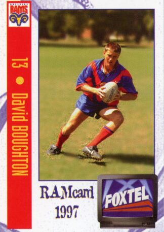 1997 Adelaide Rams Foxtel Set - Base 13 David Boughton