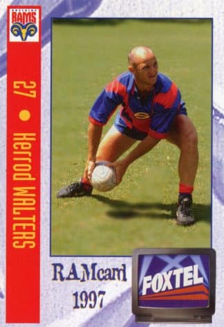 1997 Adelaide Rams Foxtel Set - Base 27 Kerrod Walters