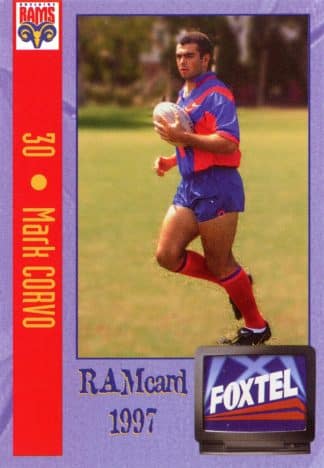 1997 Adelaide Rams Foxtel Set - Base 30 Mark Corvo