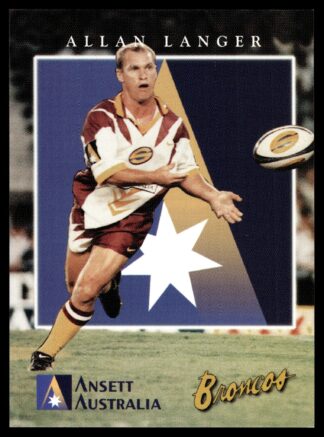 1997 Ansett Australia Promotional Card - Card 3 Allan Langer Brisbane Broncos