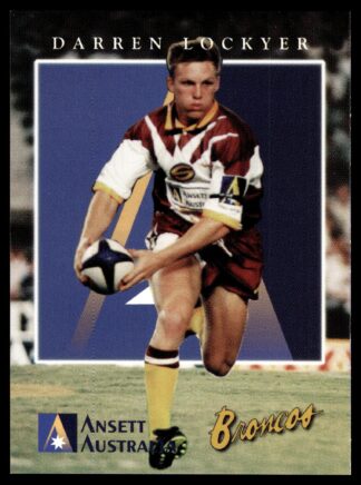 1997 Ansett Australia Promotional Card - Card 5 Darren Lockyer Brisbane Broncos