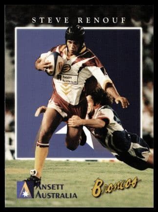 1997 Ansett Australia Promotional Card - Card 6 Steve Renouf Brisbane Bronco