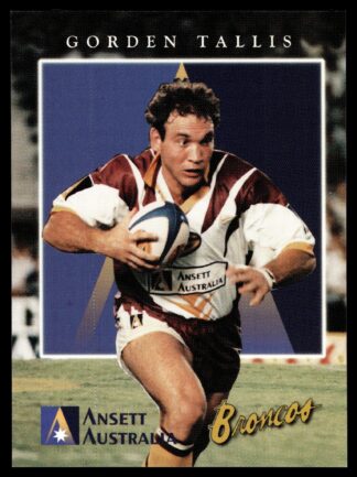 1997 Ansett Australia Promotional Card - Card 8 Gorden Tallis Brisbane Broncos