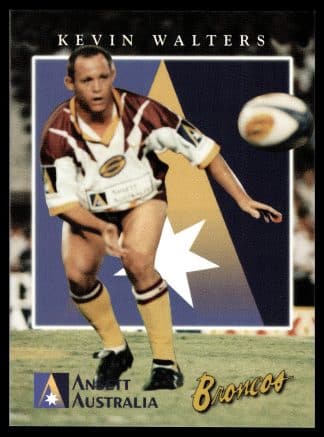 1997 Ansett Australia Promotional Card - Card 9 Kevin Walters Brisbane Broncos